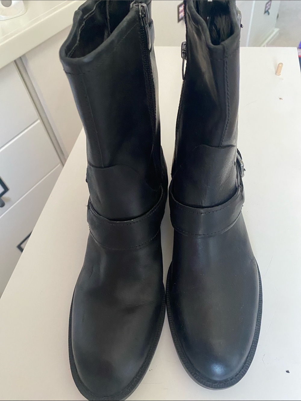 UNWORN Enzo Biker Style Boots Size 8.5